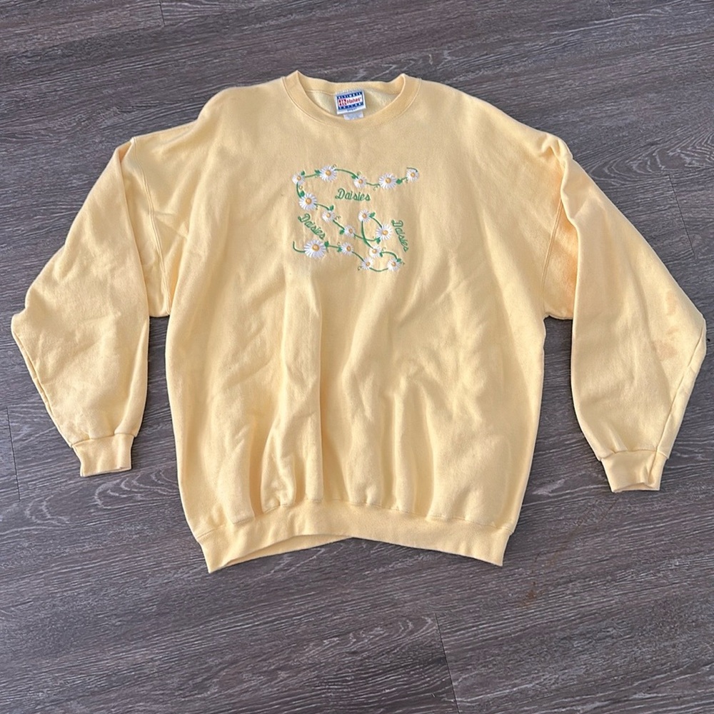 Hanes Yellow Graphic Men's Sweater